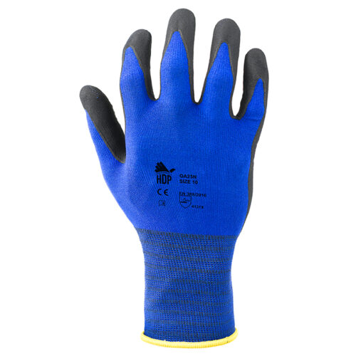 Guanto Nylon - Nitrile Puntinato 15G GA25N
